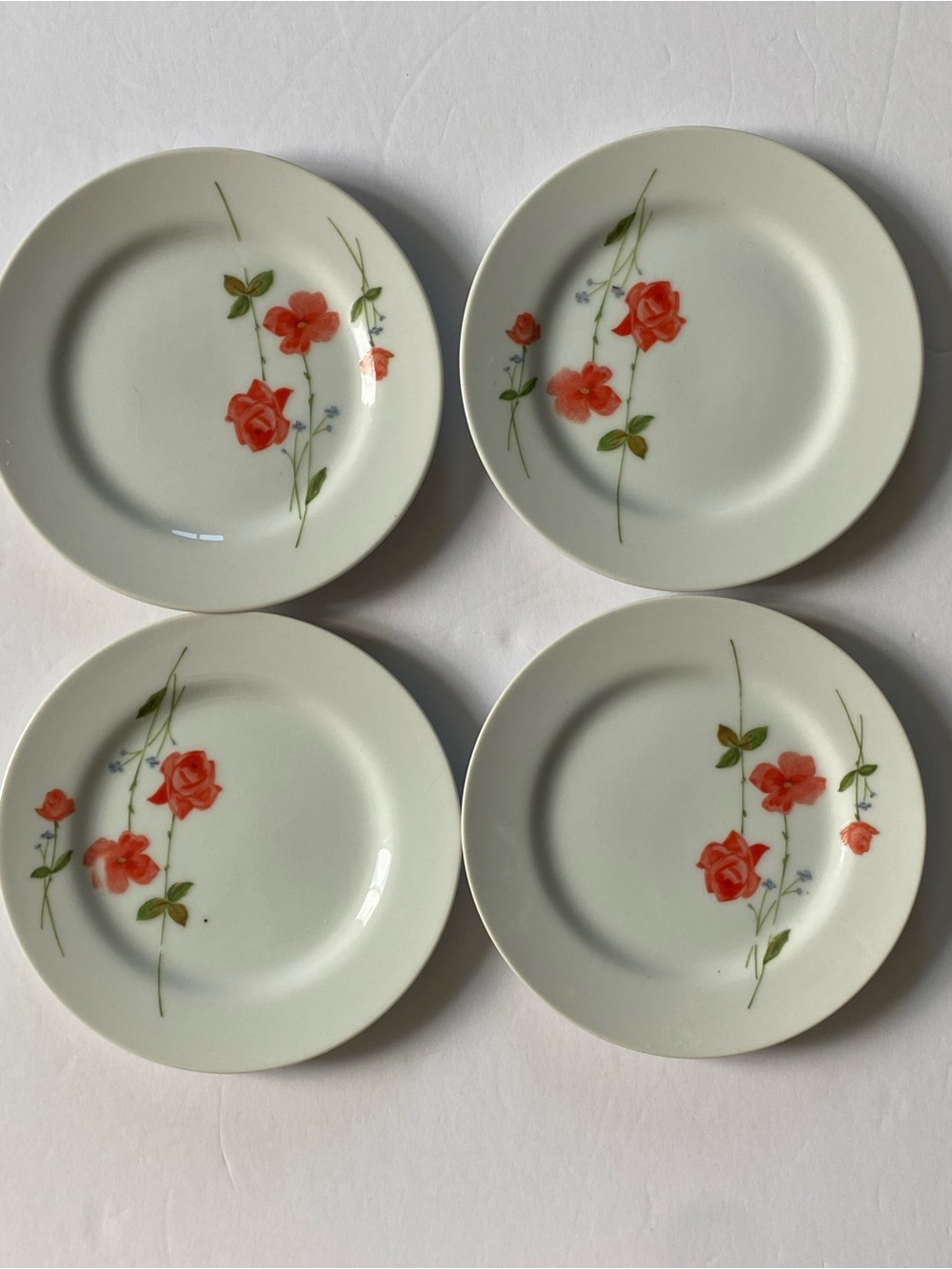 Cotillion By International China Love's Theme 3744 Lot Of 4 Bread Plates 6 3/8"